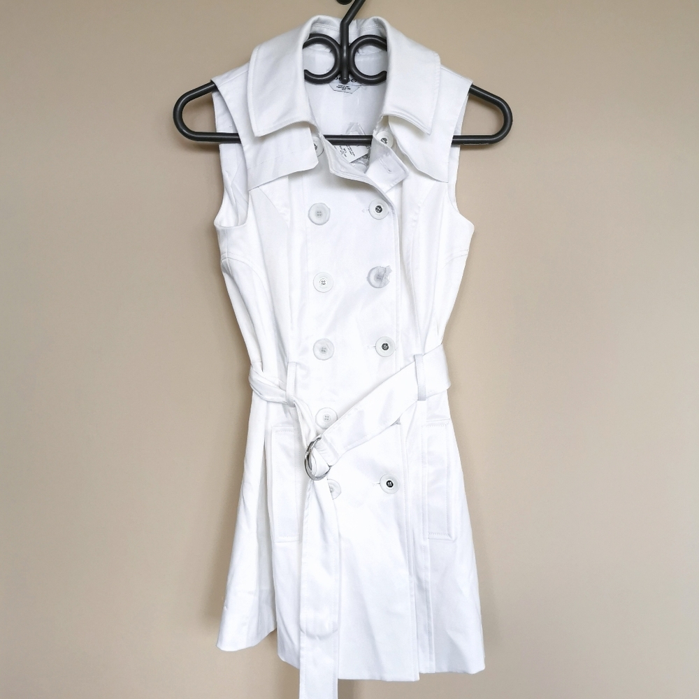 Brand new with tags! bebe White Trench Coat